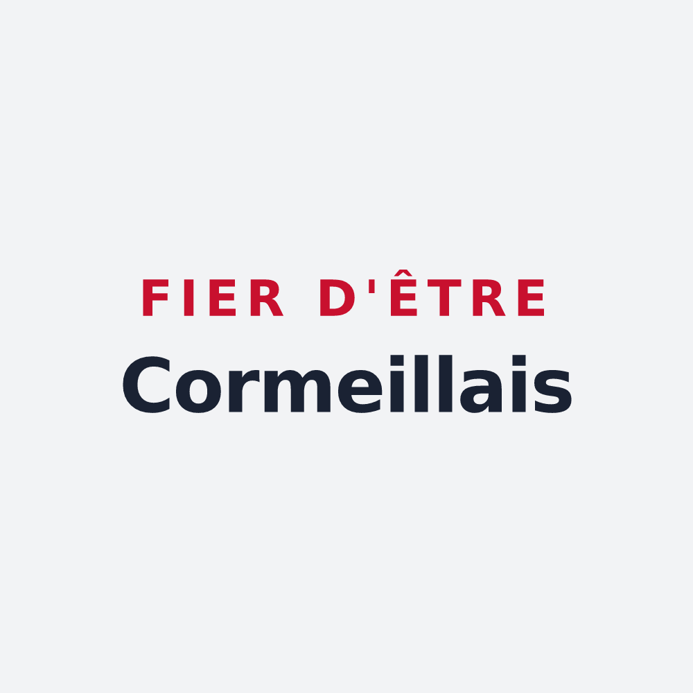 Poster « Fier d'être Cormeillais » — design pour Cormeilles-en-Parisis