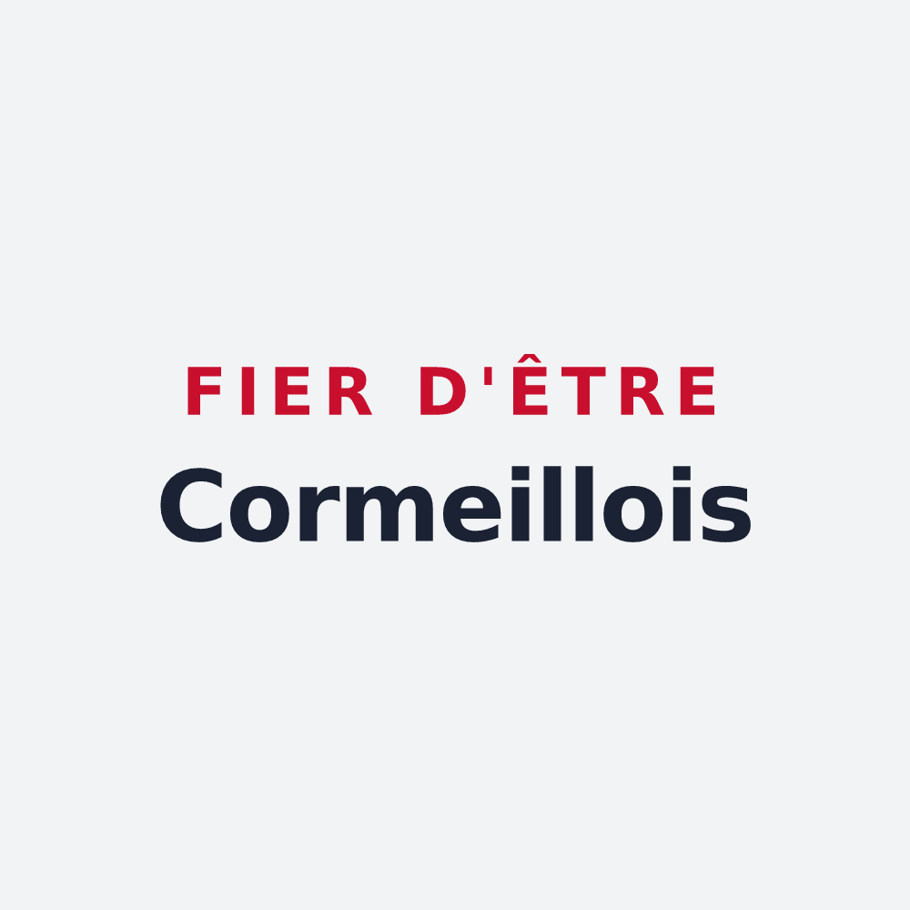 Poster « Fier d'être Cormeillois » — design pour Cormeilles-en-Vexin