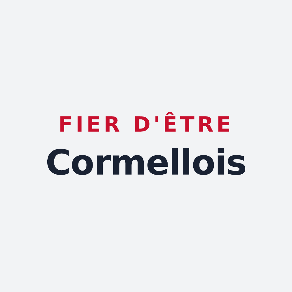 Poster « Fier d'être Cormellois » — design pour Cormelles-le-Royal