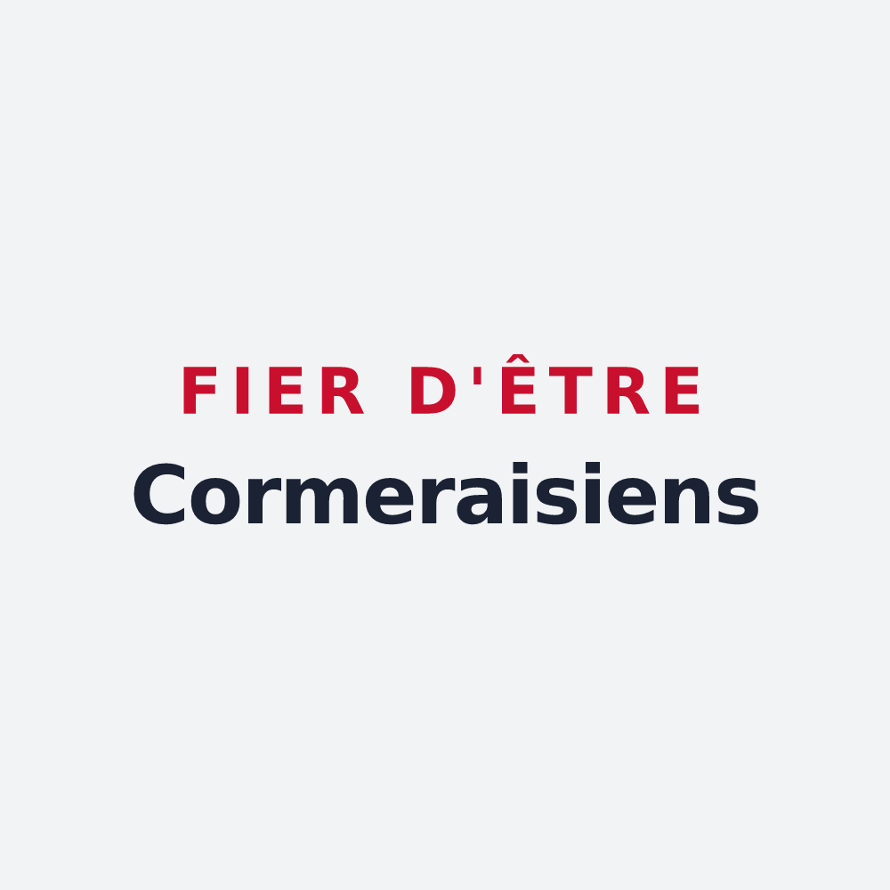 Poster « Fier d'être Cormeraisiens » — design pour Cormeray