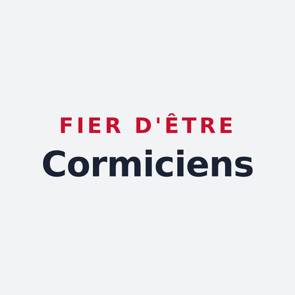 Poster « Fier d'être Cormiciens » — design pour Cormicy