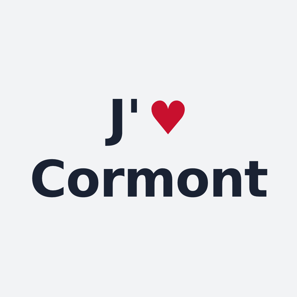 Poster personnalisé Cormont — design J'aime Cormont