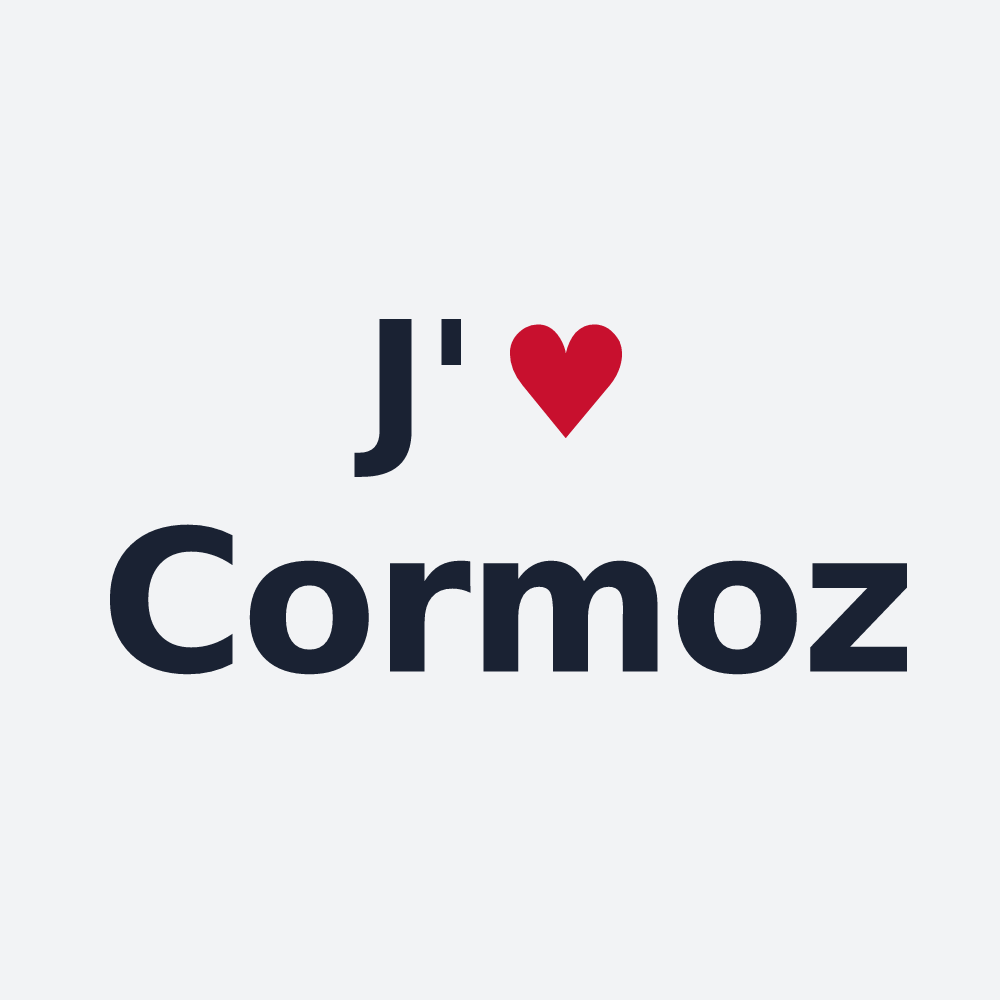Poster personnalisé Cormoz — design J'aime Cormoz