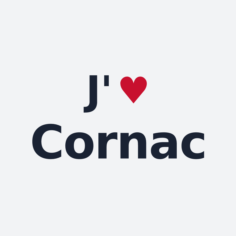 Poster personnalisé Cornac — design J'aime Cornac