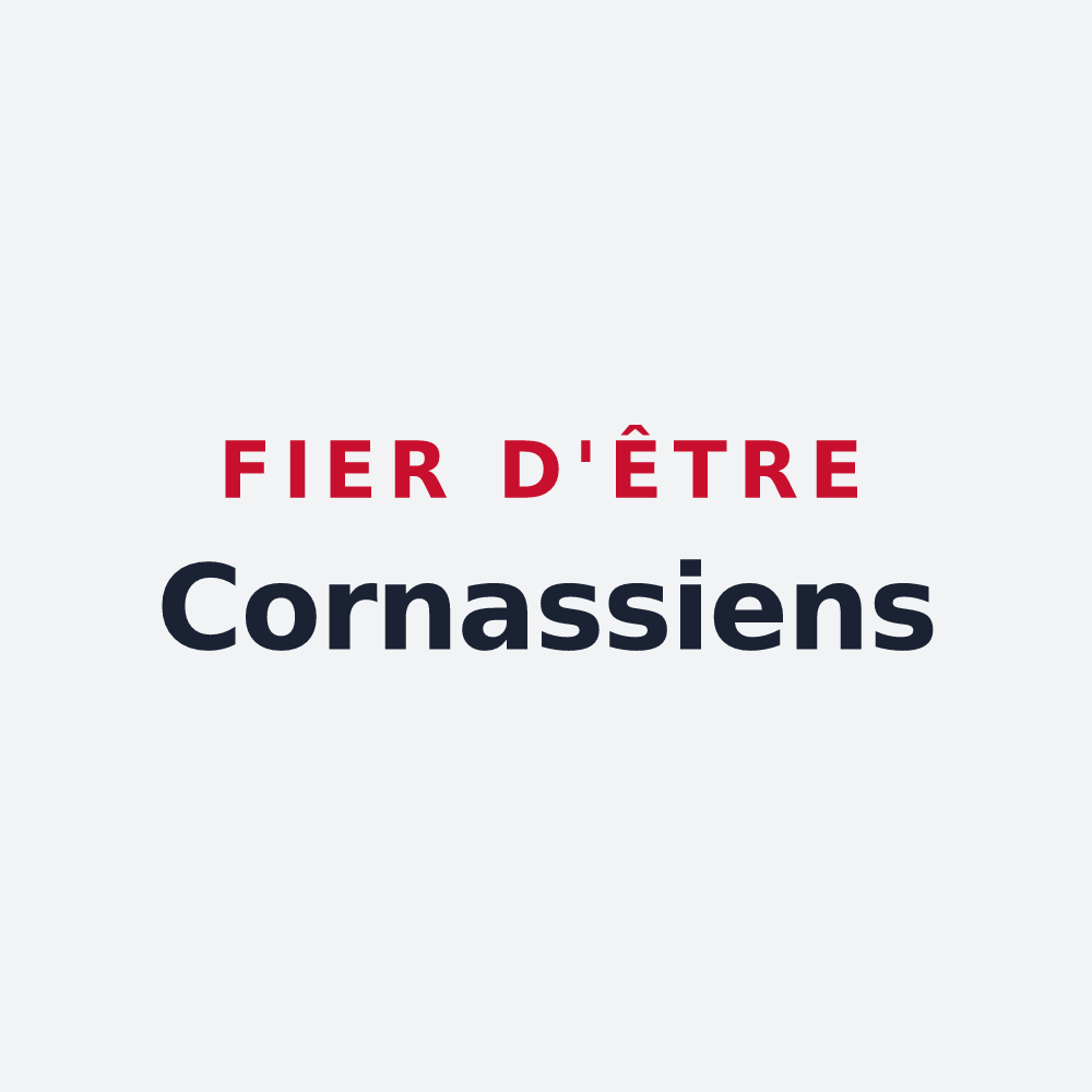 Poster « Fier d'être Cornassiens » — design pour Cornas