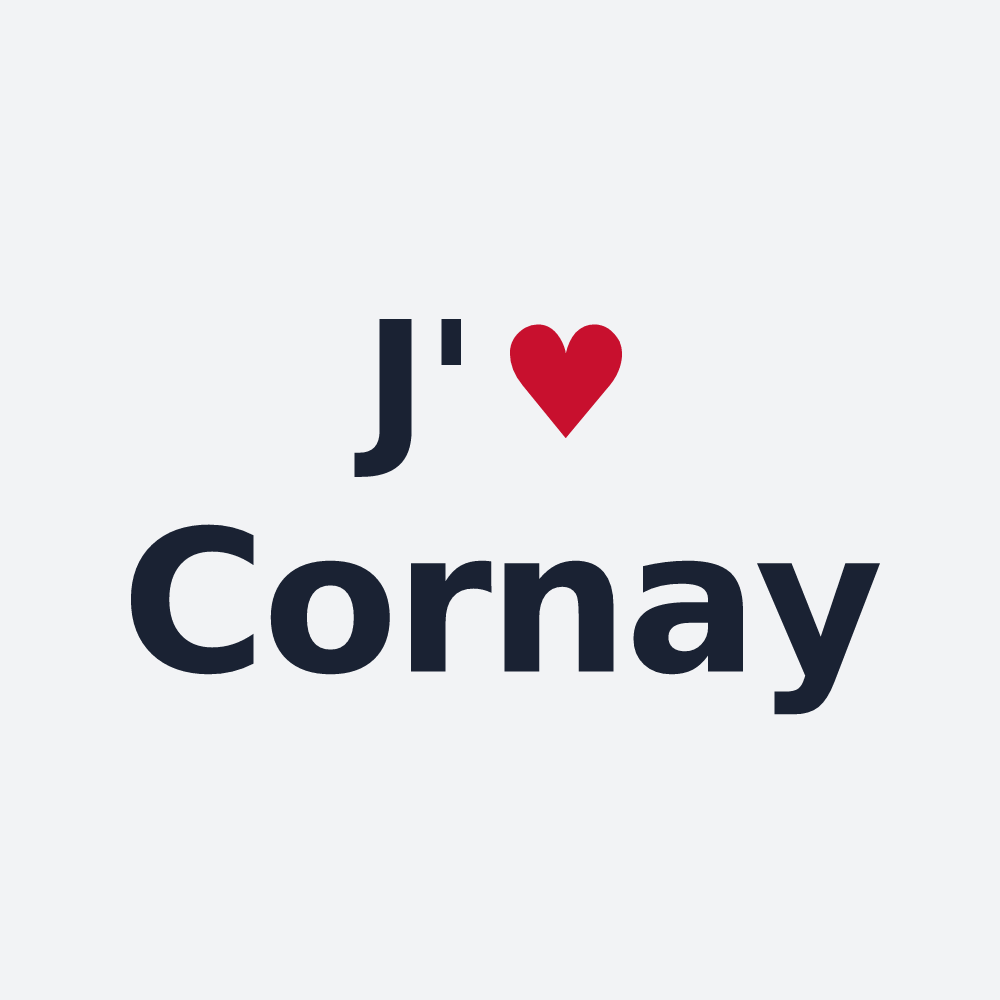 Poster personnalisé Cornay — design J'aime Cornay