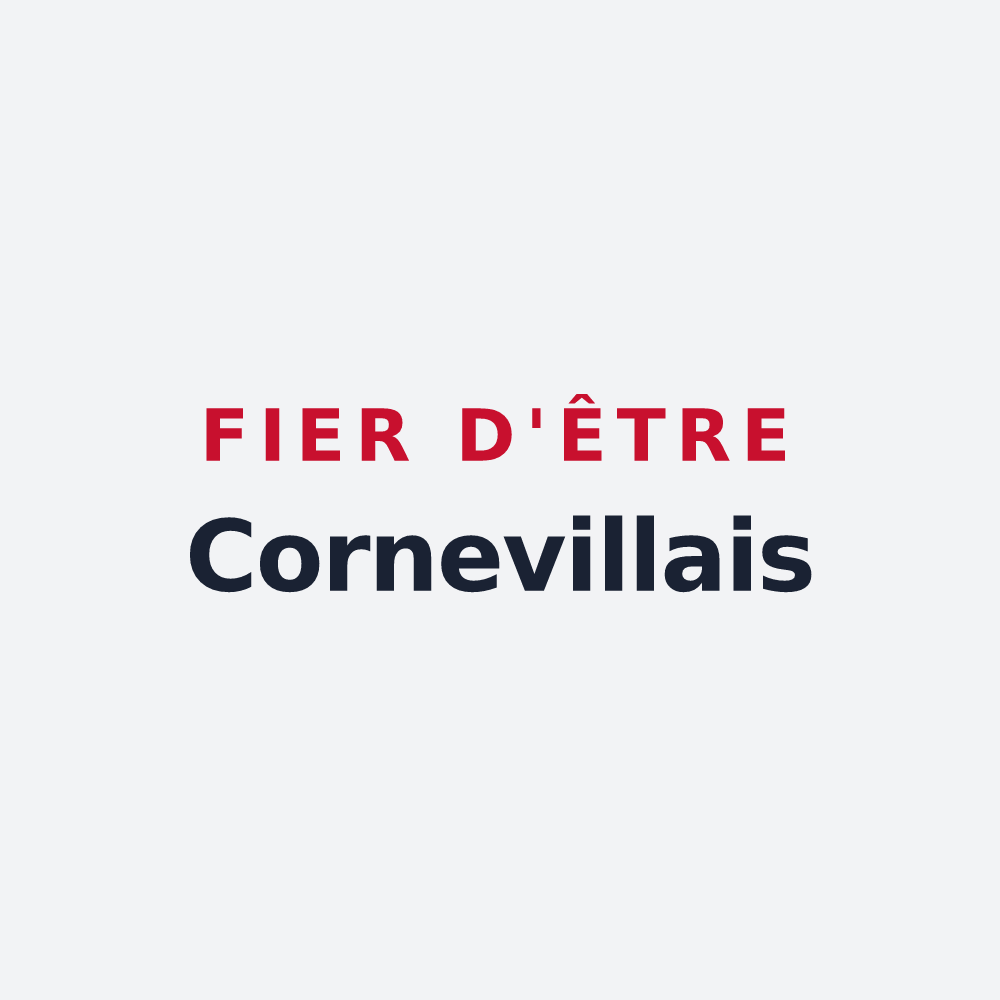 Poster « Fier d'être Cornevillais » — design pour Corneville-sur-Risle