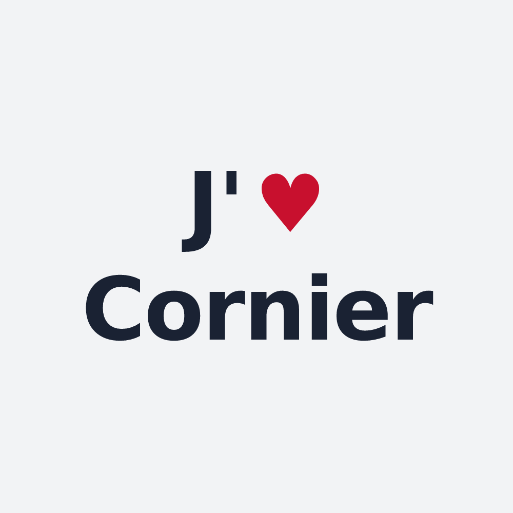 Poster personnalisé Cornier — design J'aime Cornier
