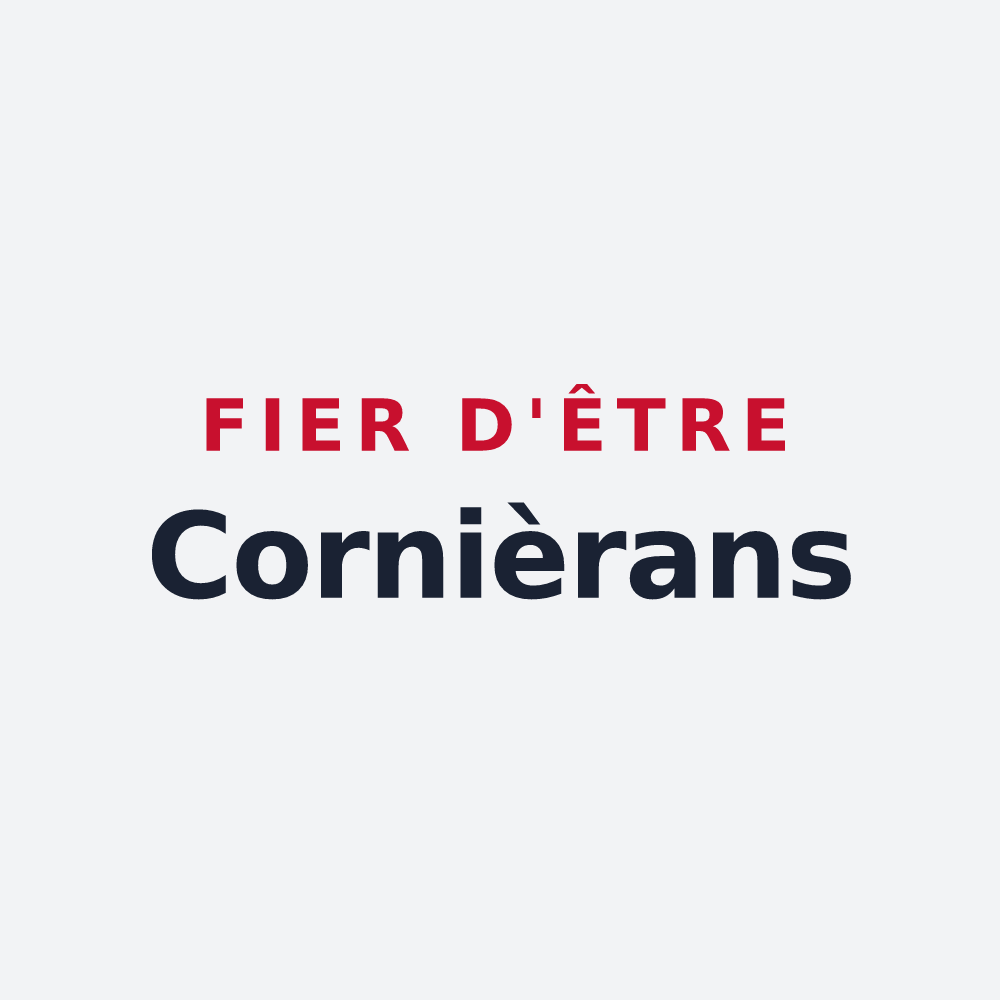 Poster « Fier d'être Cornièrans » — design pour Cornier