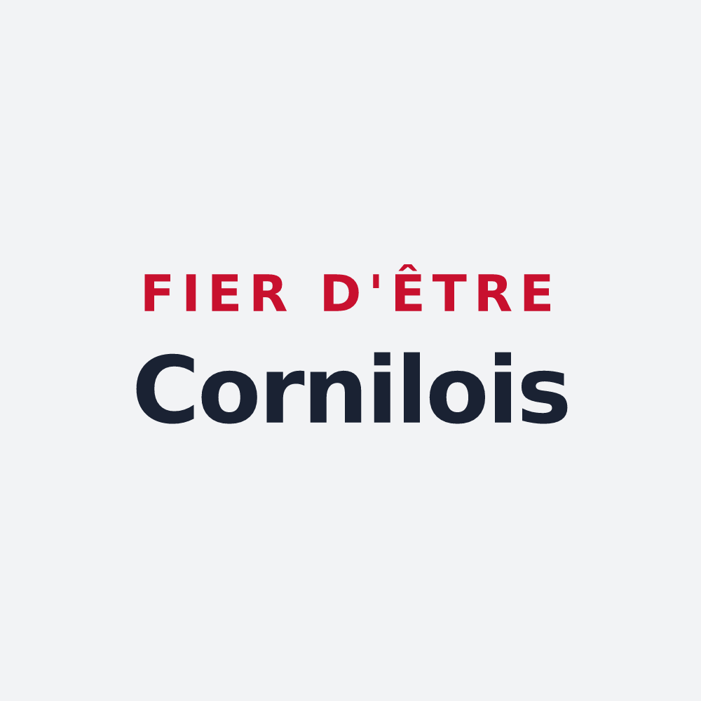 Poster « Fier d'être Cornilois » — design pour Cornil