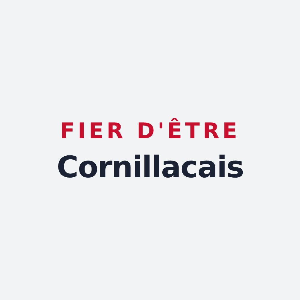 Poster « Fier d'être Cornillacais » — design pour Cornillac