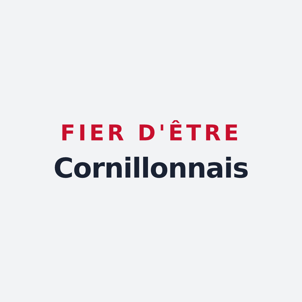 Poster « Fier d'être Cornillonnais » — design pour Cornillon-en-Trièves