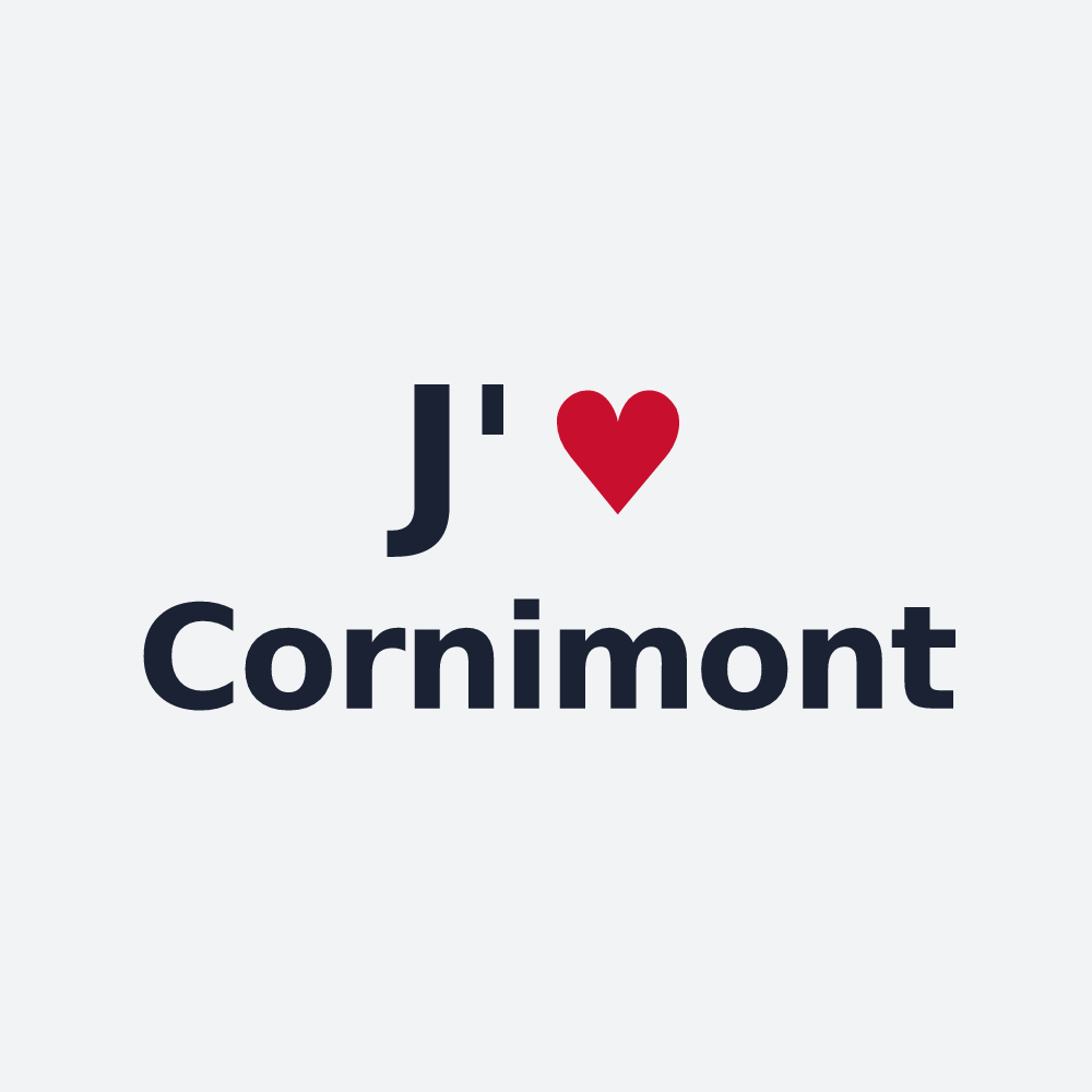 Poster personnalisé Cornimont — design J'aime Cornimont