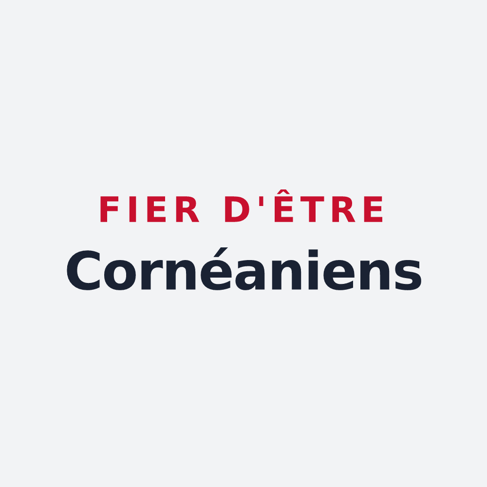 Poster « Fier d'être Cornéaniens » — design pour Corny-sur-Moselle