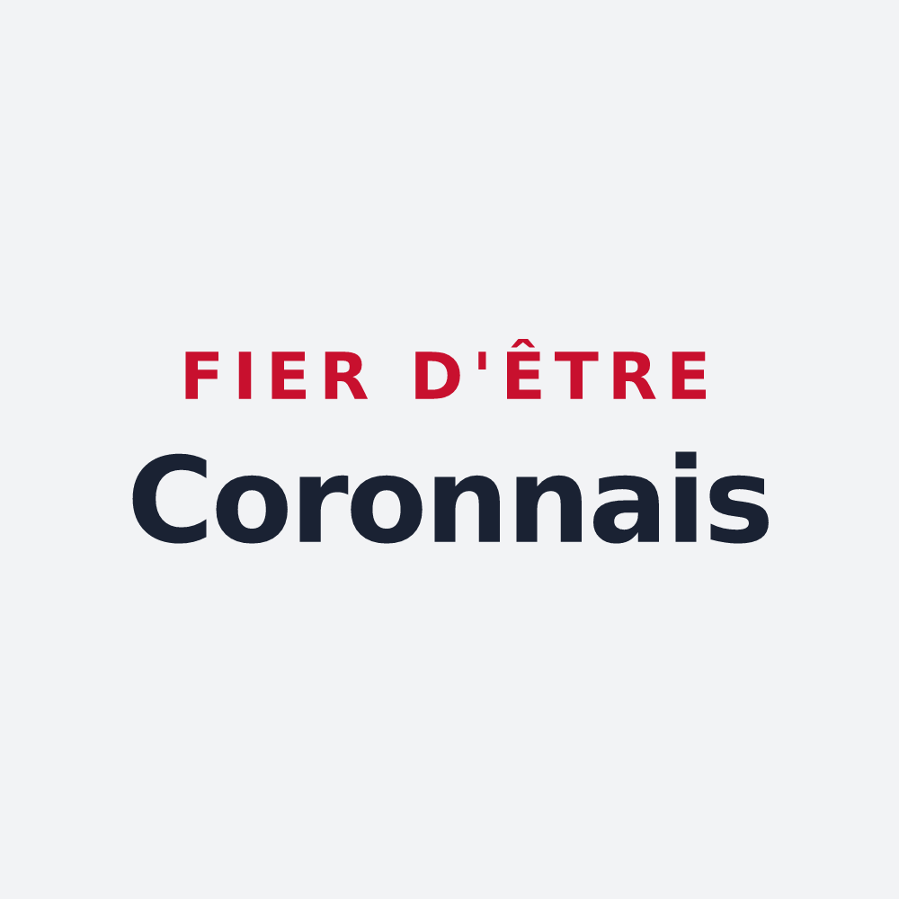 Poster « Fier d'être Coronnais » — design pour Coron