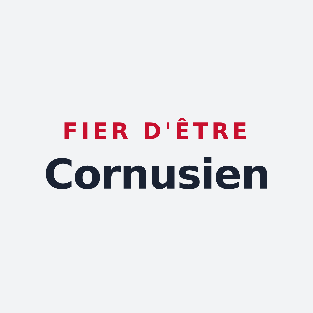 Poster « Fier d'être Cornusien » — design pour Corps-Nuds