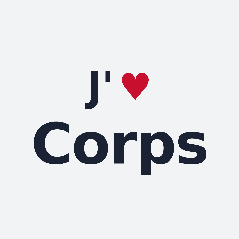 Poster personnalisé Corps — design J'aime Corps