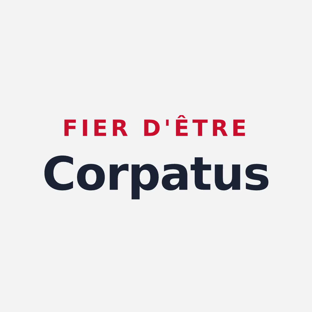 Poster « Fier d'être Corpatus » — design pour Corps