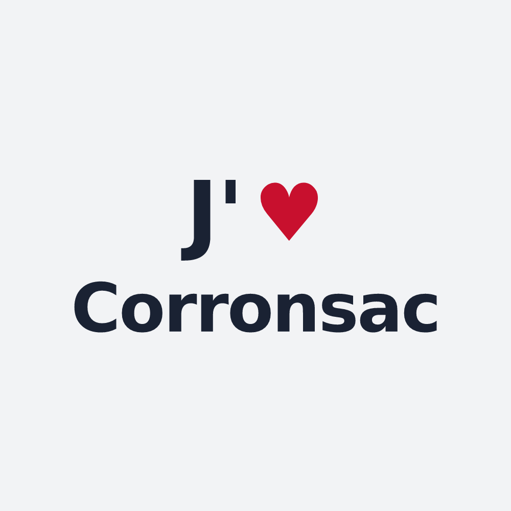 Poster personnalisé Corronsac — design J'aime Corronsac