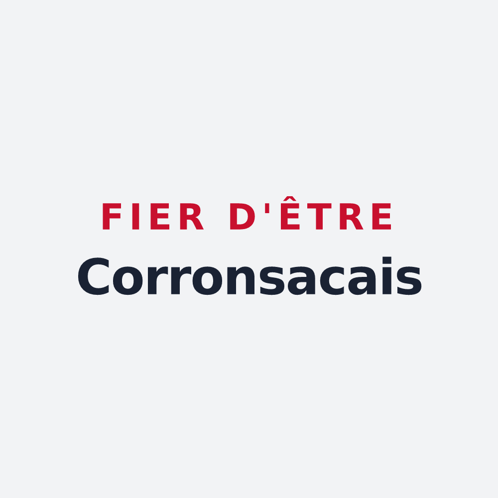 Poster « Fier d'être Corronsacais » — design pour Corronsac