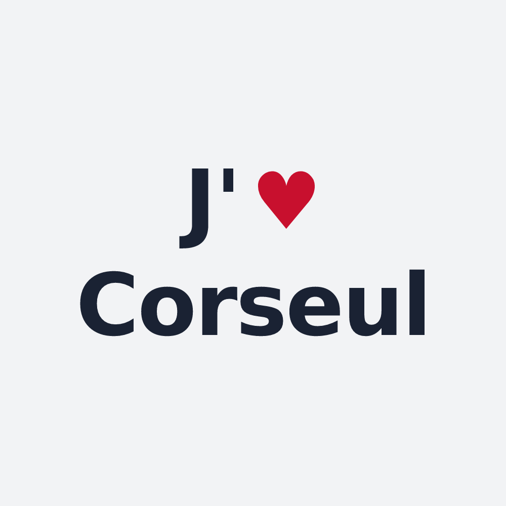 Poster personnalisé Corseul — design J'aime Corseul