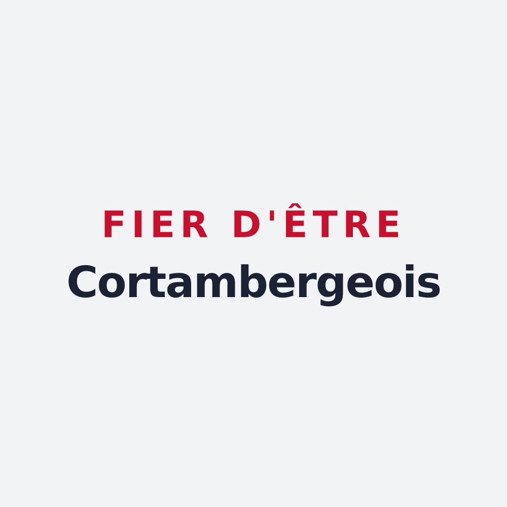 Poster « Fier d'être Cortambergeois » — design pour Cortambert
