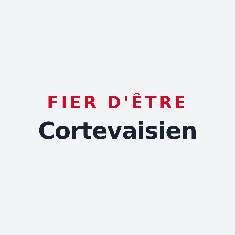 Poster « Fier d'être Cortevaisien » — design pour Cortevaix