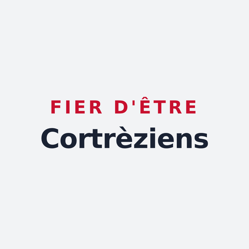 Poster « Fier d'être Cortrèziens » — design pour Cortrat