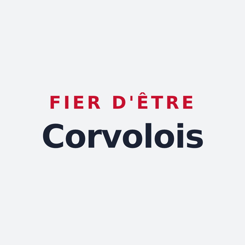 Poster « Fier d'être Corvolois » — design pour Corvol-l'Orgueilleux