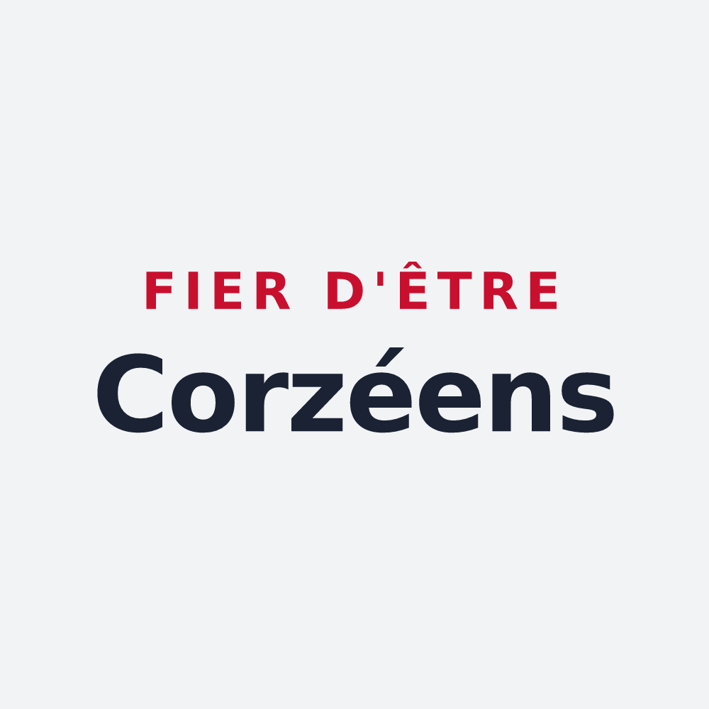 Poster « Fier d'être Corzéens » — design pour Corzé