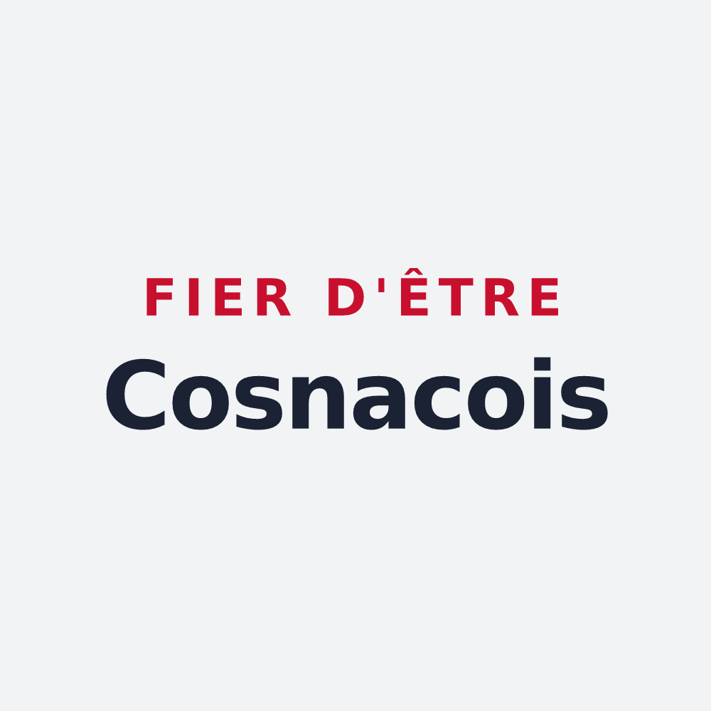 Poster « Fier d'être Cosnacois » — design pour Cosnac