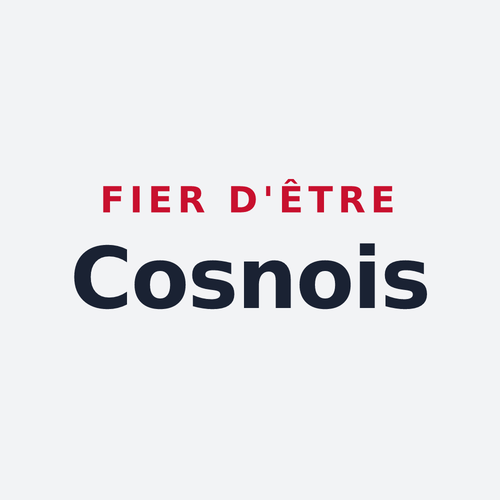 Poster « Fier d'être Cosnois » — design pour Cosne-Cours-sur-Loire