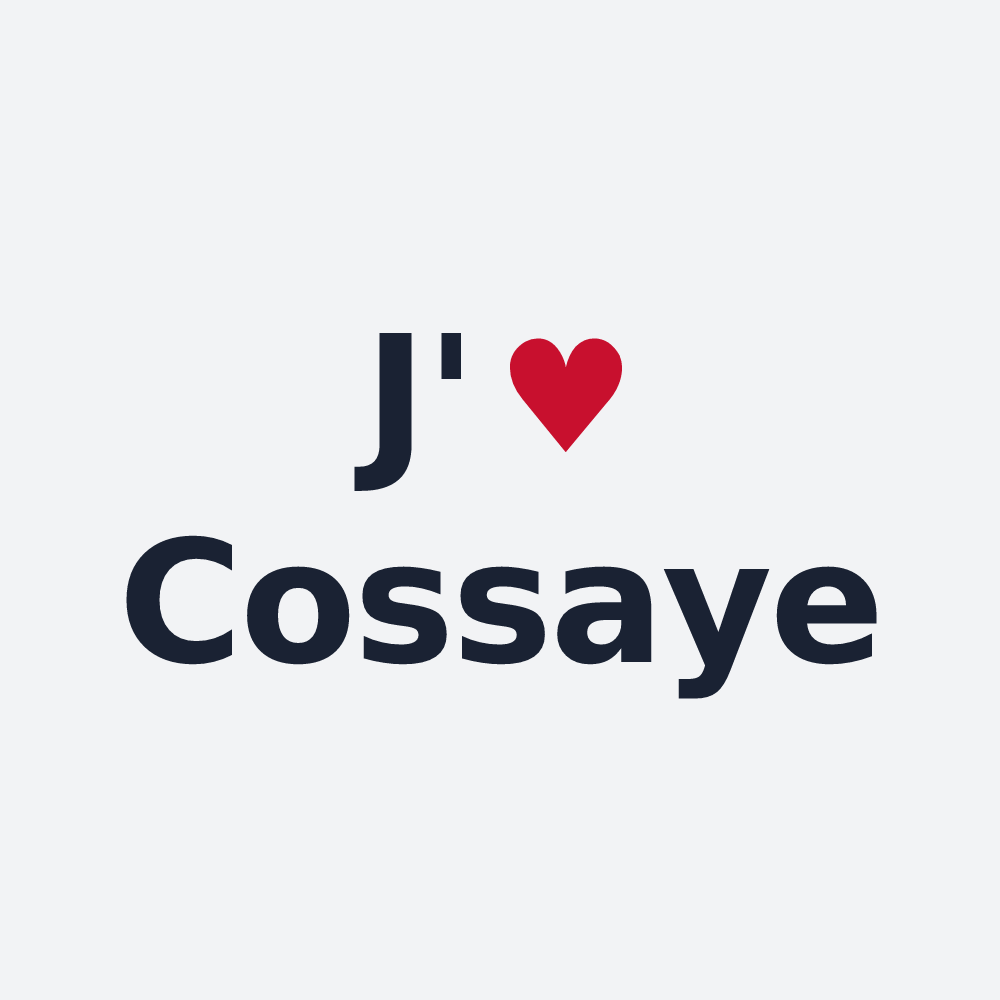 Poster personnalisé Cossaye — design J'aime Cossaye