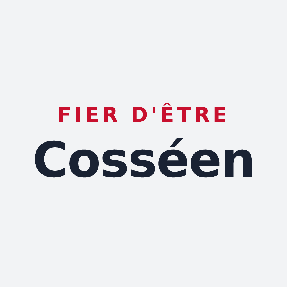 Poster « Fier d'être Cosséen » — design pour Cossé-le-Vivien