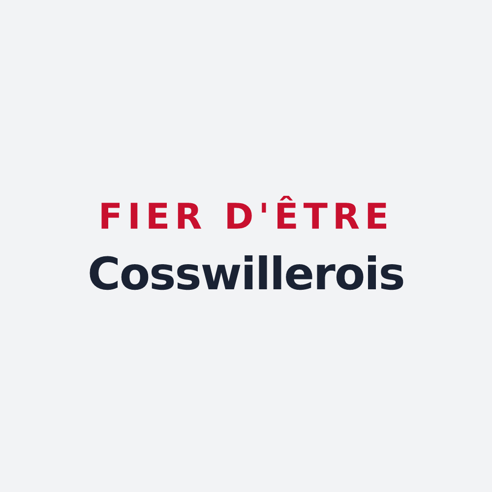 Poster « Fier d'être Cosswillerois » — design pour Cosswiller