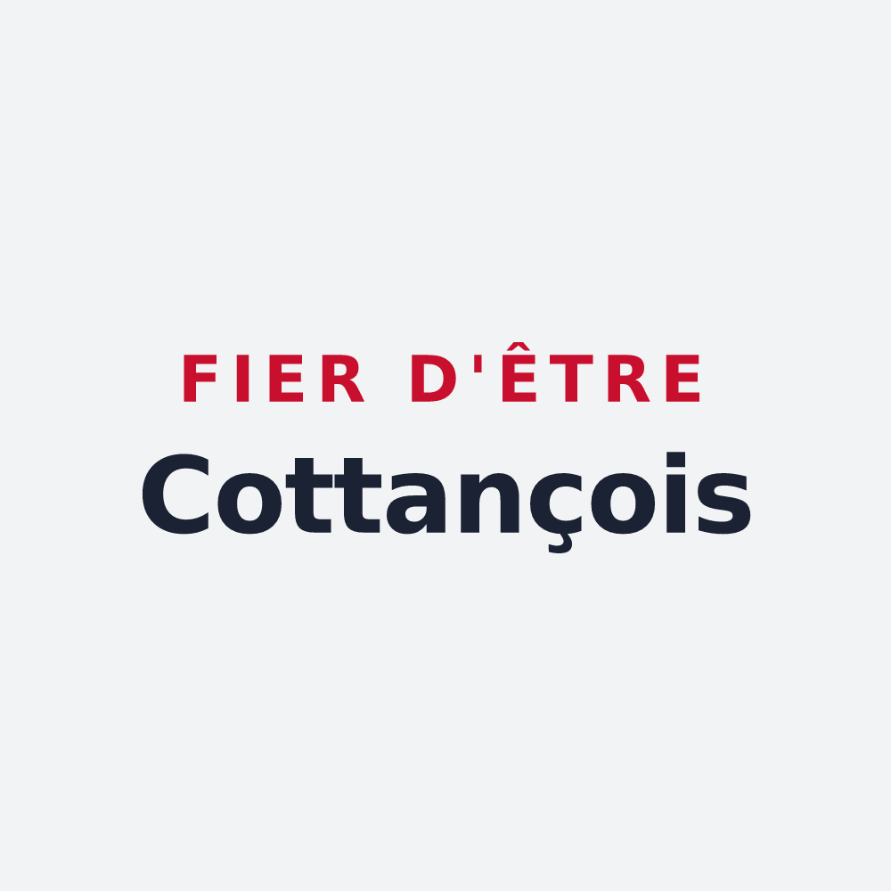 Poster « Fier d'être Cottançois » — design pour Cottance