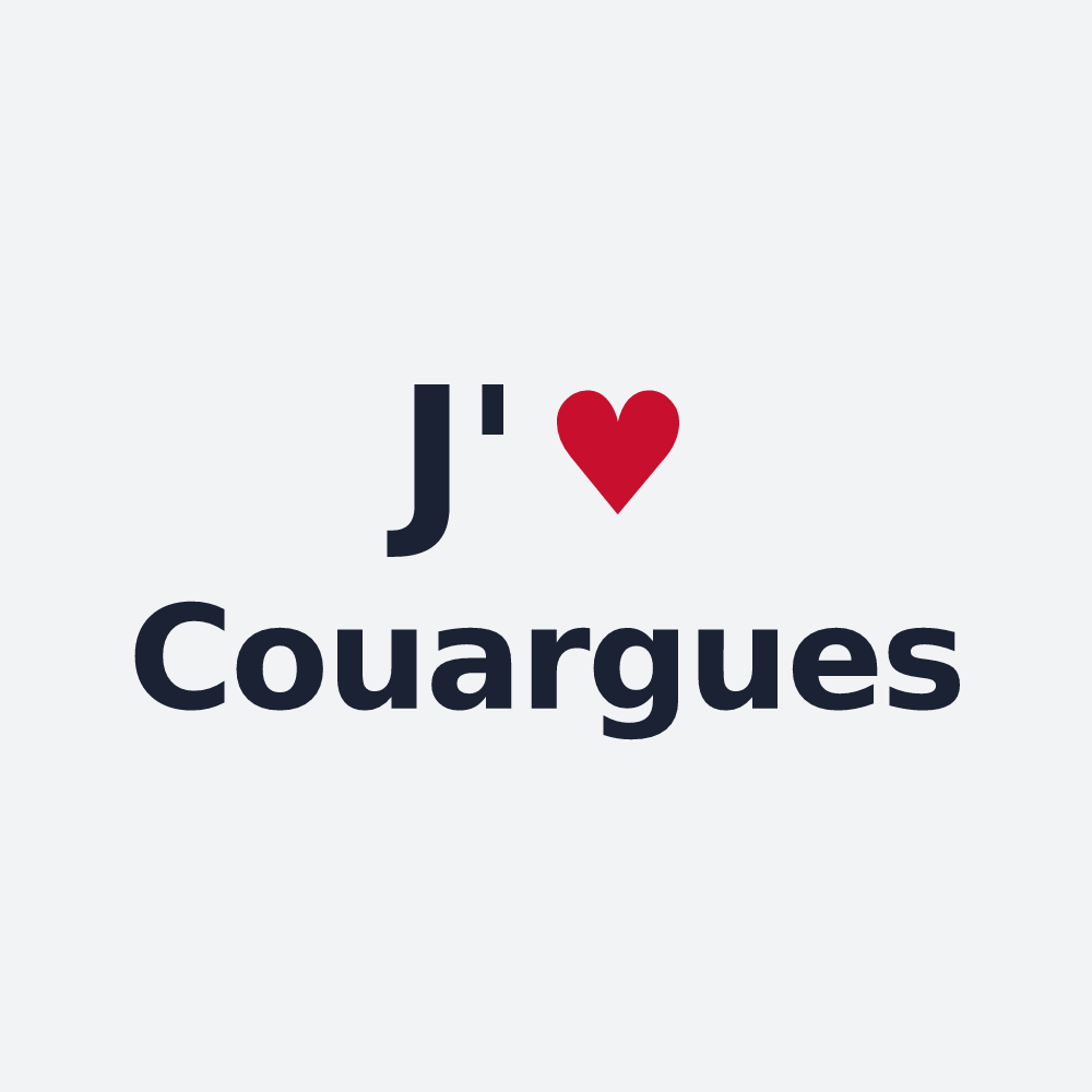 Poster personnalisé Couargues — design J'aime Couargues