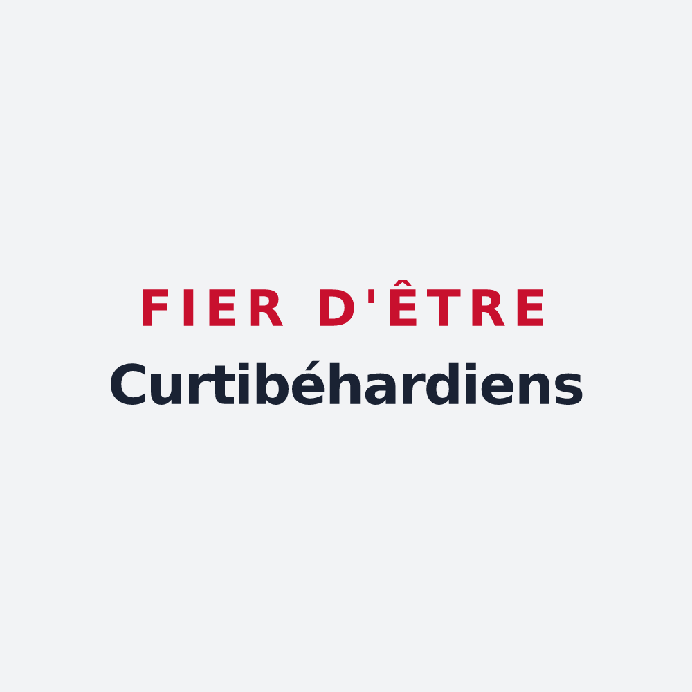 Poster « Fier d'être Curtibéhardiens » — design pour Coubert