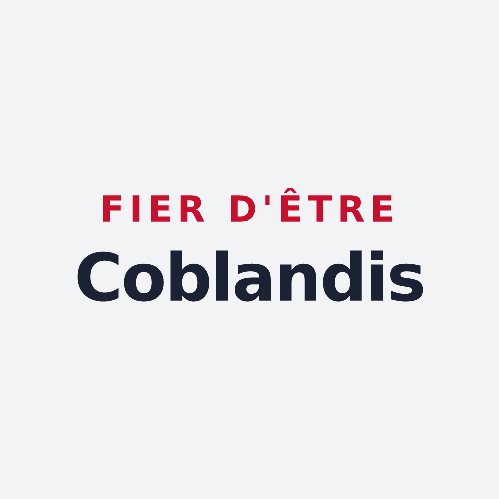 Poster « Fier d'être Coblandis » — design pour Coublanc
