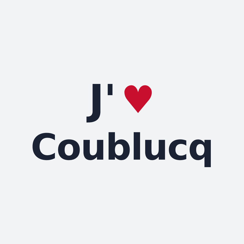 Poster personnalisé Coublucq — design J'aime Coublucq