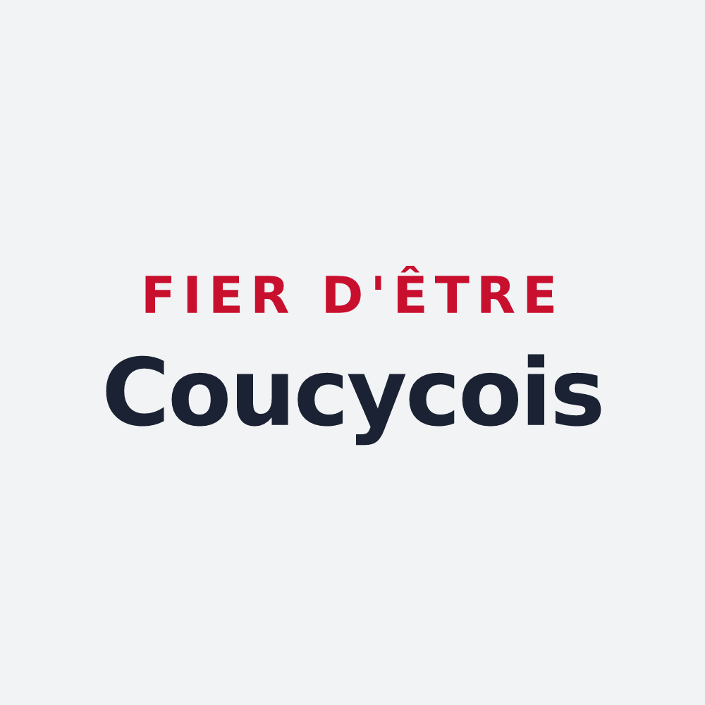 Poster « Fier d'être Coucycois » — design pour Coucy-lès-Eppes