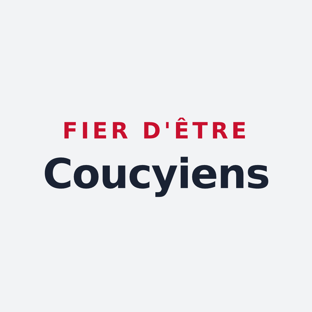 Poster « Fier d'être Coucyiens » — design pour Coucy