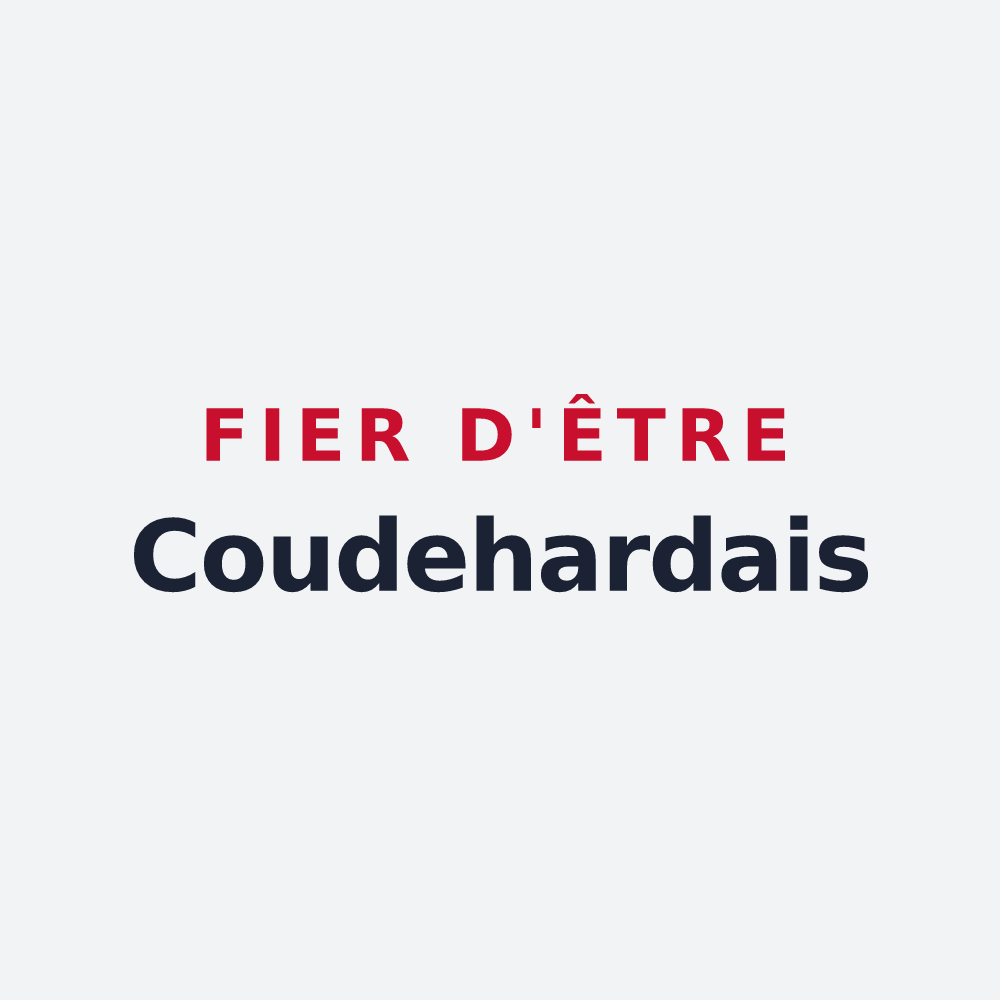 Poster « Fier d'être Coudehardais » — design pour Coudehard