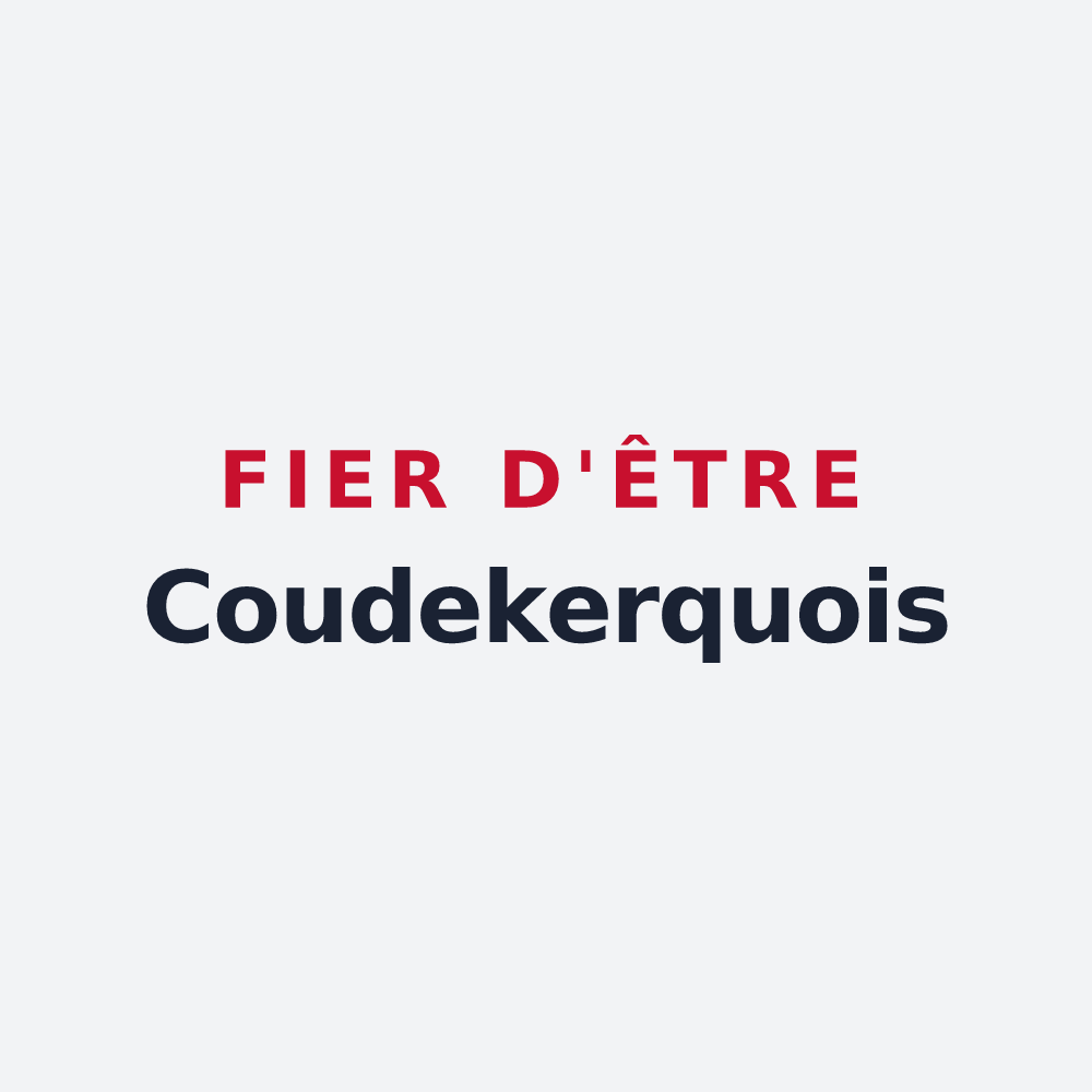 Poster « Fier d'être Coudekerquois » — design pour Coudekerque-Branche