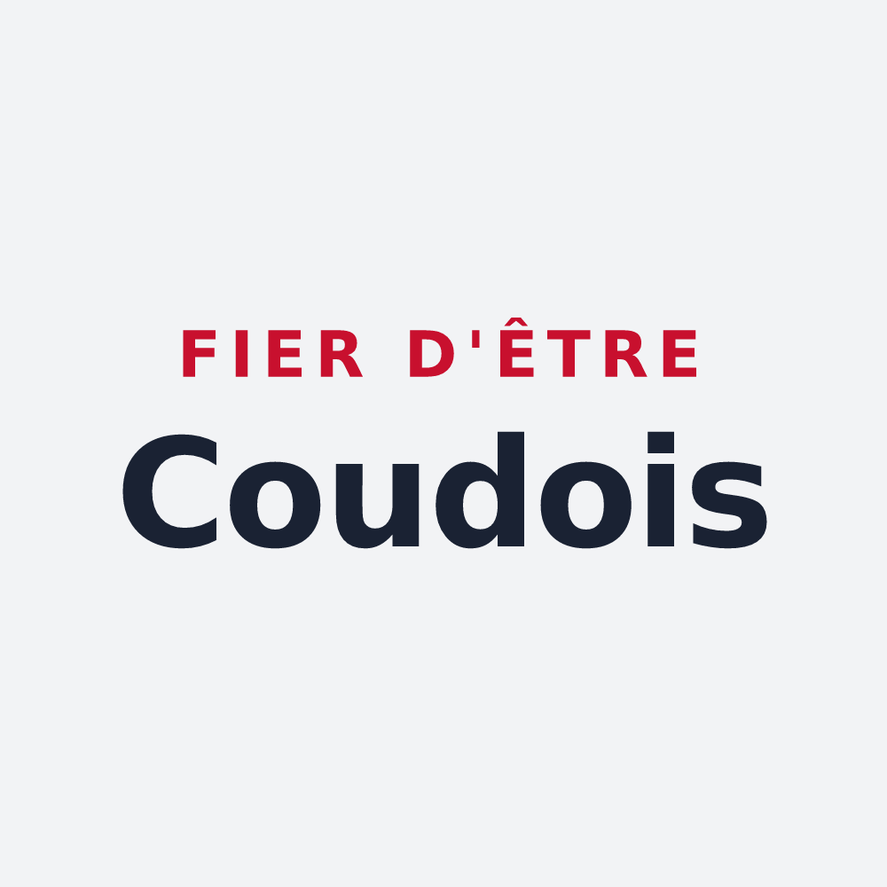 Poster « Fier d'être Coudois » — design pour Coudes
