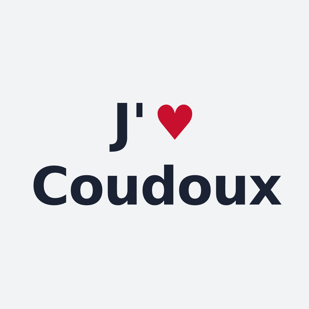 Poster personnalisé Coudoux — design J'aime Coudoux