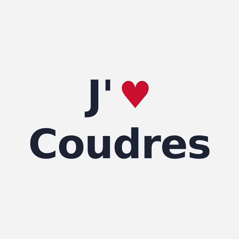 Poster personnalisé Coudres — design J'aime Coudres