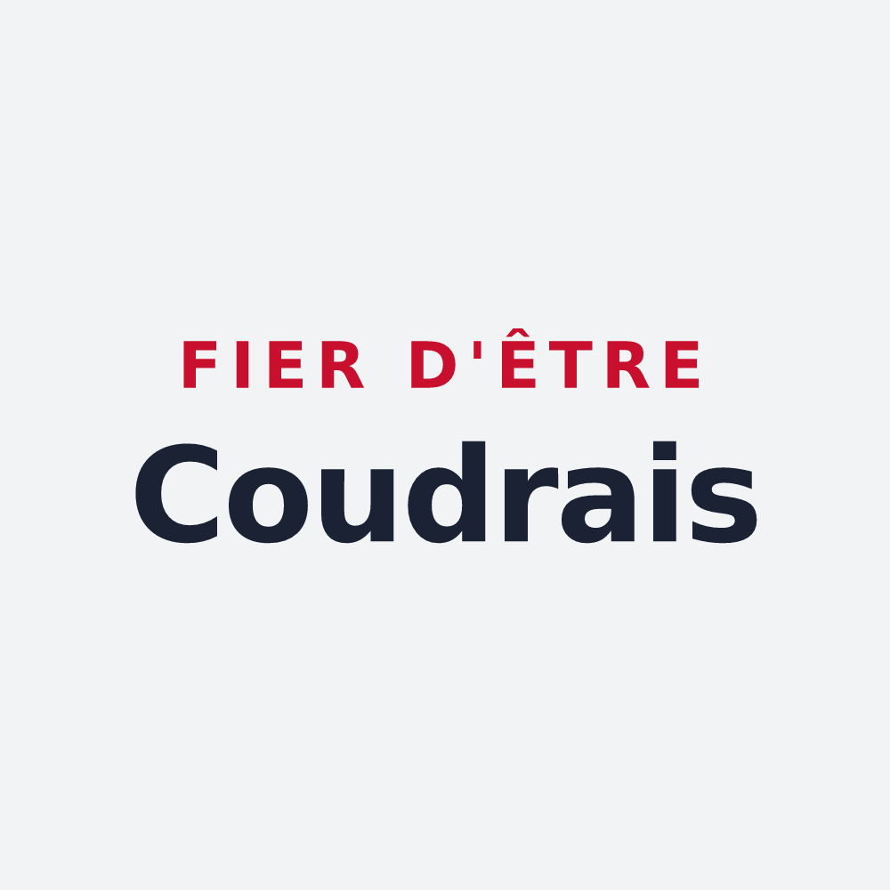 Poster « Fier d'être Coudrais » — design pour Coudres