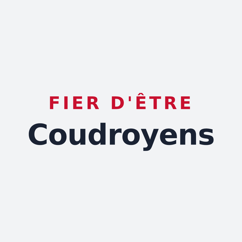 Poster « Fier d'être Coudroyens » — design pour Coudroy