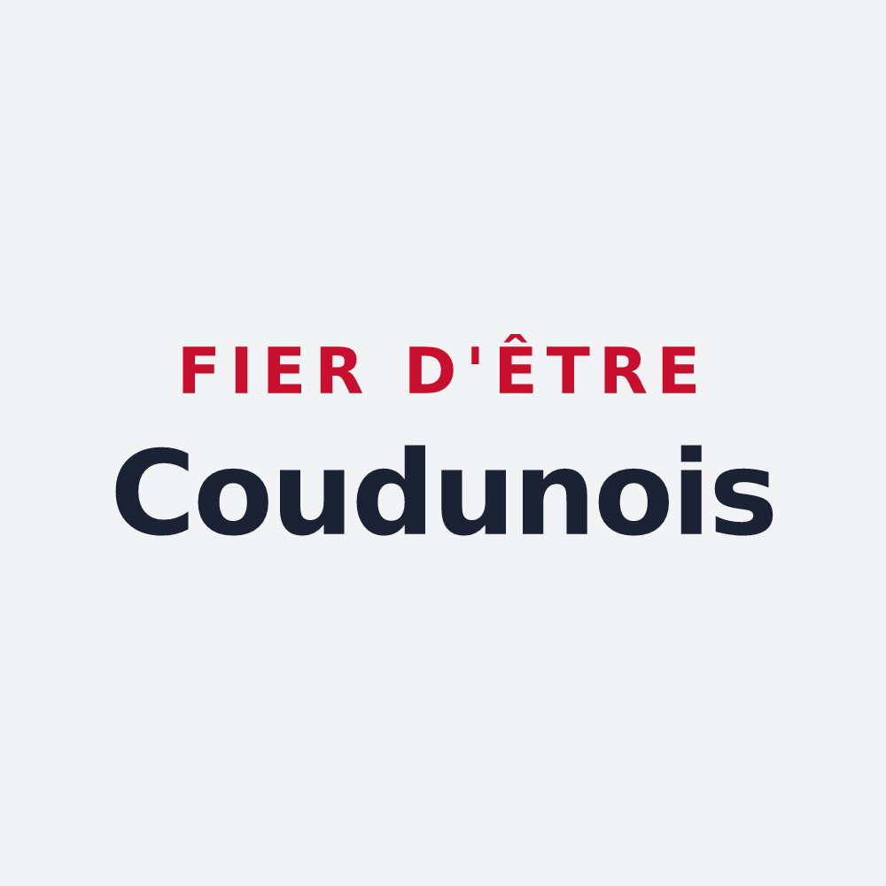 Poster « Fier d'être Coudunois » — design pour Coudun